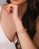 Pulseira Elos Ovais Marítimo Banhado a Ouro 18K