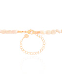 Choker Madrepérolas Quadrados Lisos Banhado a Ouro 18K