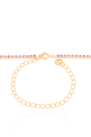 Choker Riviera Ametista 2 mm Banhado a Ouro 18K