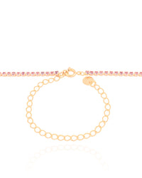 Choker Riviera Ametista 2 mm Banhado a Ouro 18K