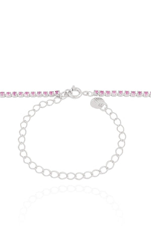 Choker Riviera Ametista 2 mm Ródio Branco
