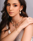 Choker Marítima Pérolas Banhada a Ouro 18K