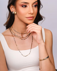 Choker Tubo Quadrado 2 mm Mix de Banhos