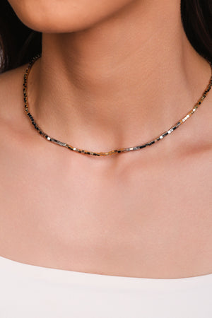 Choker Tubo Quadrado 2 mm Mix de Banhos