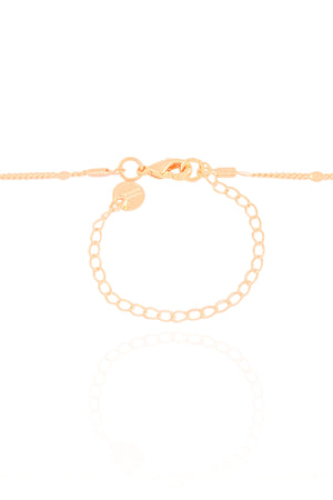 Gargantilha Plaquinhas Concha Perolada Banhado a Ouro 18K - 40 cm