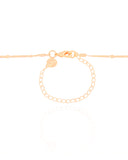 Gargantilha Plaquinhas Concha Perolada Banhado a Ouro 18K - 40 cm