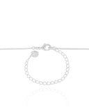 Gargantilha Veneziana Pingente Barroco Verde Jade Ródio Branco - 45 cm