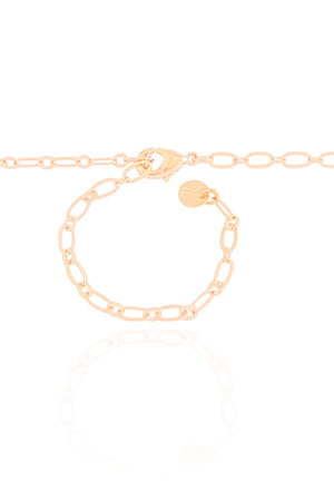 Gargantilha Elos Pingentes Marítimos Banhado a Ouro 18K - 50 cm