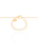 Gargantilha Elos Estrela do Mar Cravejada Cristal 1.3 cm Banhado a Ouro 18K - 45 cm