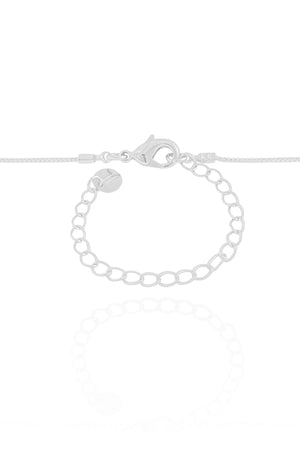 Gargantilha Longa Conchas Peroladas Ródio Branco - 60 cm