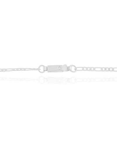 Colar Masculino Grumet 2 mm Ródio Branco - 60 cm