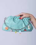 Colar de Bolsa Elos Pingentes Verão Banho Branco