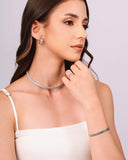 Anel Ajustavel Texturizado Tamanho M Ródio Branco