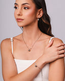 Ear Jacket Pontos de Luz Cristal Ródio Branco