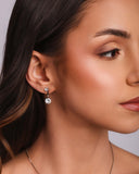 Ear Jacket Pontos de Luz Cristal Ródio Branco