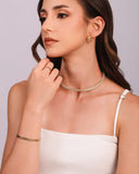 Brinco Argola Texturizada 1.7 cm Banhado a Ouro 18K