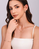 Bracelete Palito Cravejado Cristal Banhado a Ouro 18K