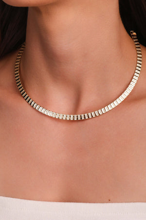 Aro Esteira Texturizada 5 mm Banhado a Ouro 18K