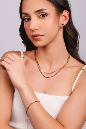 Choker Riviera Onix 2 mm Banhado a Ouro 18K