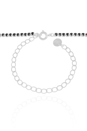 Choker Riviera Onix 2 mm Ródio Branco