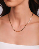 Choker Plaquinhas Lisas Douradas Banhado a Ouro 18K