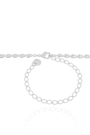 Choker Plaquinhas Lisas Ródio Branco