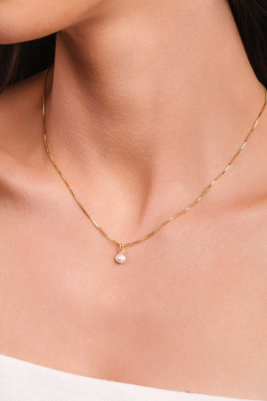 Gargantilha Veneziana Pérola 5 mm Banhado a Ouro 18K - 40 cm