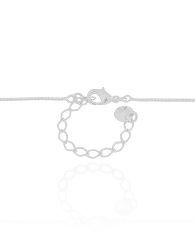 Colar Veneziana Pérola 5 mm Ródio Branco - 40 cm