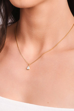 Gargantilha Veneziana Gota Orgânica Cristal Banhado a Ouro 18K - 40 cm