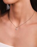 Gargantilha Veneziana Gota Orgânica Cristal Ródio Branco - 40 cm