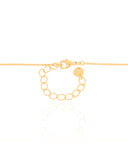 Gargantilha Veneziana Oval Liso 3.7 cm Banhado a Ouro 18K - 45 cm