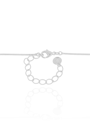 Gargantilha Veneziana Oval Liso 3.7 cm  Ródio Branco - 45 cm