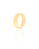 Anel Liso 5 mm Tamanho 16 Banhado a Ouro 18K