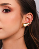 Ear Cuff Gota Lisa Banhado a Ouro 18K