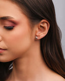 Brinco Cauda de Sereia 8 mm Ródio Branco