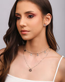 Brinco Sol Vazado Ródio Branco