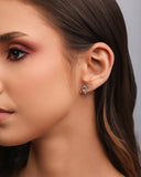 Brinco Sol Vazado Ródio Branco