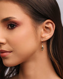 Brinco Argola Click Peixe 3.0 cm Banhado a Ouro 18K