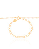 Choker Elos Caudas de Sereia Pontos de Luz Cristal Banhado a Ouro 18K