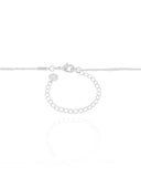 Choker Grumet Plaquinhas Achatadas 2 mm Ródio Branco