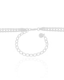 Choker Chinesca 5 mm Ródio Branco