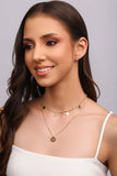 Choker Bolinhas e Medalhas Lisas Banhado a Ouro 18K