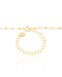 Garantilha Pérolas Barroca Estrela do Mar Banhado a Ouro 18K - 40 cm