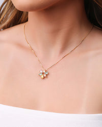 Conjunto Mandala Gotas Coloridas Banhado a Ouro 18K