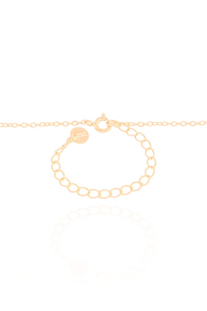 Gravata Elos Pontos de Luz Cristal 5 mm Banhado a Ouro 18K