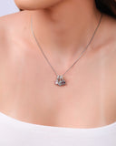 Gargantilha Veneziana Pingentes Geométricos Coloridos Ródio Branco - 45 cm