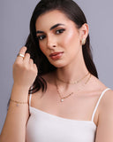 Anel Quadrado Liso Tamanho 14 Banhado a Ouro 18K