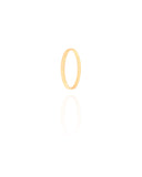 Anel Flat Liso Dedinho Tamanho 10 Banhado a Ouro 18K