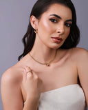 Anel Bolinhas Lisas Tamanho 17 Banhado a Ouro 18K