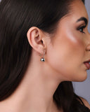 Brinco Gancho Bola Lisa 2.2 cm Ródio Branco